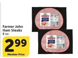 Albertsons Farmer John Ham Steaks offer