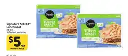 Albertsons Signature SELECT Lunchmeat offer