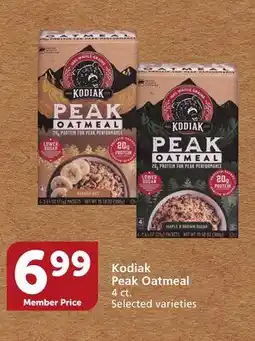 Albertsons Kodiak Peak Oatmeal offer