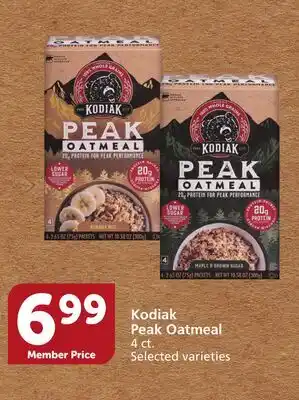 Albertsons Kodiak Peak Oatmeal offer