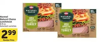 Albertsons Hormel Natural Choice Lunchmeat offer