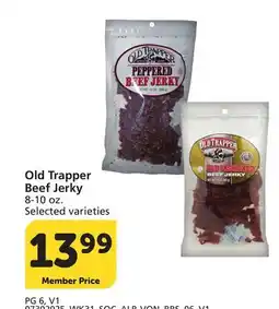 Albertsons Old Trapper Beef Jerky offer