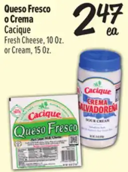 El Super Cacique Fresh Cheese, 10Oz.or Cream, 15Oz offer
