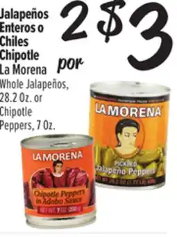 El Super Whole Jalapeños, 28.2 Oz. or Chipotle Peppers, 7 Oz offer