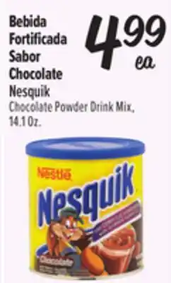 El Super Nesquik Chocolate Powder Drink Mix offer
