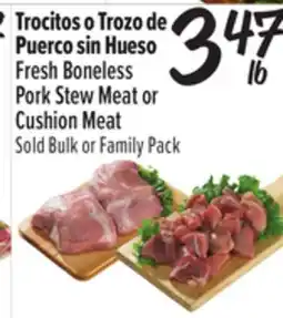 El Super Fresh Boneless Pork Stew Meat or Cushion Meat offer