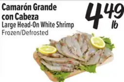 El Super Large Head-On White Shrimp offer