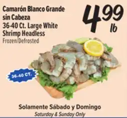 El Super 36-40 Ct. Large White Shrimp Headless offer