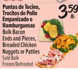 El Super Bulk Bacon Ends and Pieces, Breaded Chicken Nuggets or Patties offer