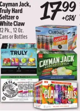 El Super Cayman Jack, Truly Hard Seltzer o White Claw offer