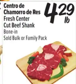 El Super Fresh Center Cut Beef Shank offer