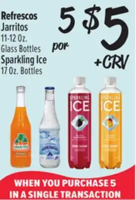 El Super Jarritos 11-12 Oz. Glass Bottles Sparkling Ice 1 7 Oz. Bottles offer