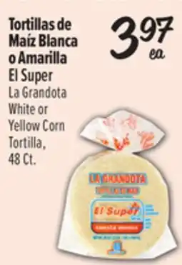 El Super White or Yellow Corn Tortilla offer