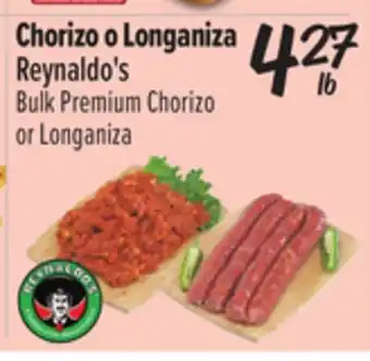 El Super Reynaldo's Bulk Premium Chorizo or Longaniza offer