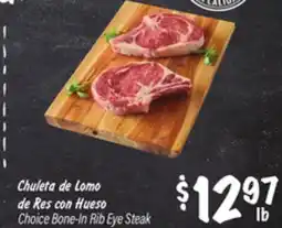 El Super Choice Bone - In Rib Eye Steak offer