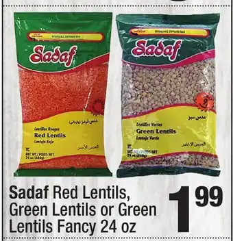 Super King Markets Sadaf Red Lentils, Green Lentils or Green Lentils Fancy offer