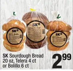 Super King Markets SK Sourdough Bread 20 oz, Telera 4 ct or Bolillo 6 ct offer