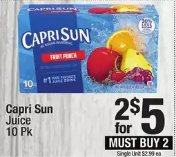 Super King Markets Capri Sun Juice offer