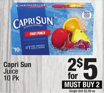 Super King Markets Capri Sun Juice offer