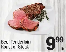 Super King Markets Beef Tenderloin Roast or Steak offer