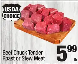 Super King Markets Beef Chuck Tender Roast or Stew Meat offer