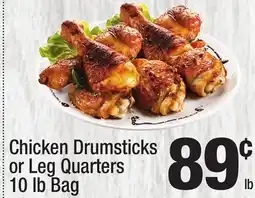 Super King Markets Chicken Drumsticks or Leg Quarters offer