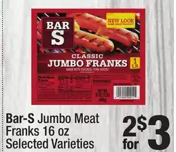 Super King Markets Bar-S Jumbo Meat Franks offer
