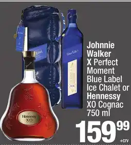 Super King Markets Johnnie Walker X Perfect Moment Blue Label Ice Chalet or Hennessy XO Cognac offer