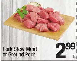 Super King Markets Pork Stew Meat or Ground Pork offer