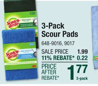 Menards 3-Pack Scour Pads offer