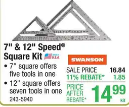 Menards 7 & 12 Speed Square Kit offer