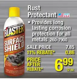 Menards Rust Protectant offer