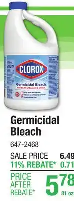 Menards Germicidal Bleach offer