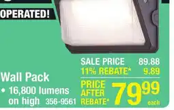 Menards Wall Pack offer