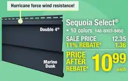 Menards Sequoia Select offer