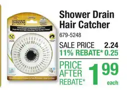 Menards Shower Drain Hair Catcher offer