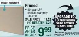 Menards Primed offer