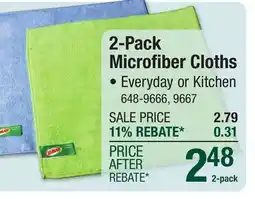 Menards 2-Pack Microfiber Cloths offer