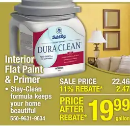Menards Interior Flat Paint & Primer offer