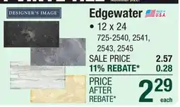 Menards Edgewater offer
