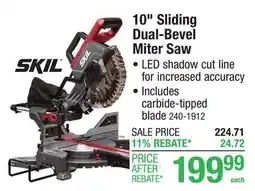 Menards 10 Sliding Dual-Bevel Miter Saw offer