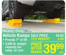 Menards Heavy-Duty Vehicle Ramps offer