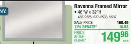Menards Ravenna Framed Mirror offer