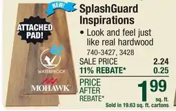 Menards SplashGuard Inspirations offer
