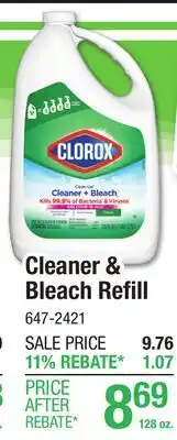 Menards Cleaner & Bleach Refill offer