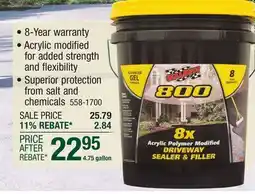 Menards Blacktop Driveway Sealer & Filler offer