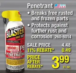 Menards Penetrant offer
