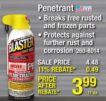 Menards Penetrant offer
