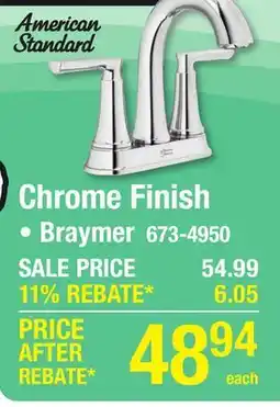 Menards Chrome Finish offer