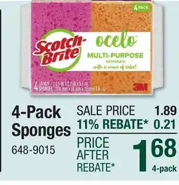 Menards 4-Pack Sponges offer